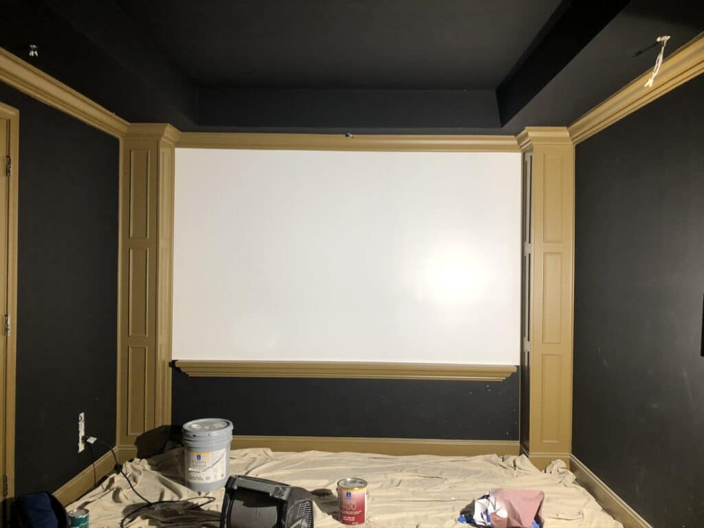 Home Cinema Painted/Created by Tekton Contracting KC LLC